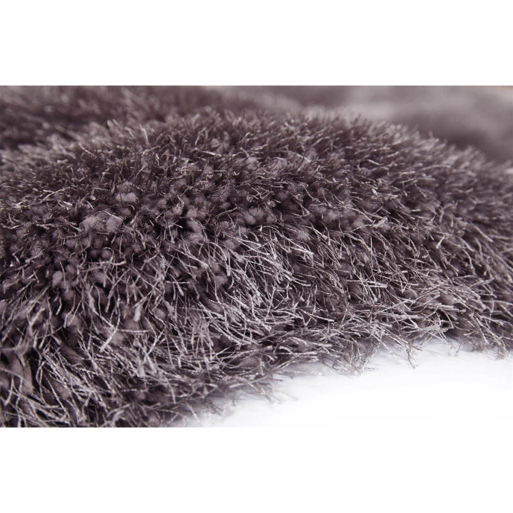 Tappeto a pelo lungo Cosy 100 in grigio argento