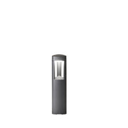 Paletto Luminoso da Esterno GES490 in Alluminio Grigio Antracite, Diffusore Opale IP54, Attacco GX53 Max 11W - Gealuce