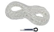 Cordino di Sicurezza Kernmasntle Lunghezza 11 m, Corda con Asola in Plastica su Due Estrmità, Corde per Sicurezza Sul Lavoro