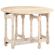 Tavolo da Pranzo Rotondo 110x76 cm in Legno Massello di Mango 321700