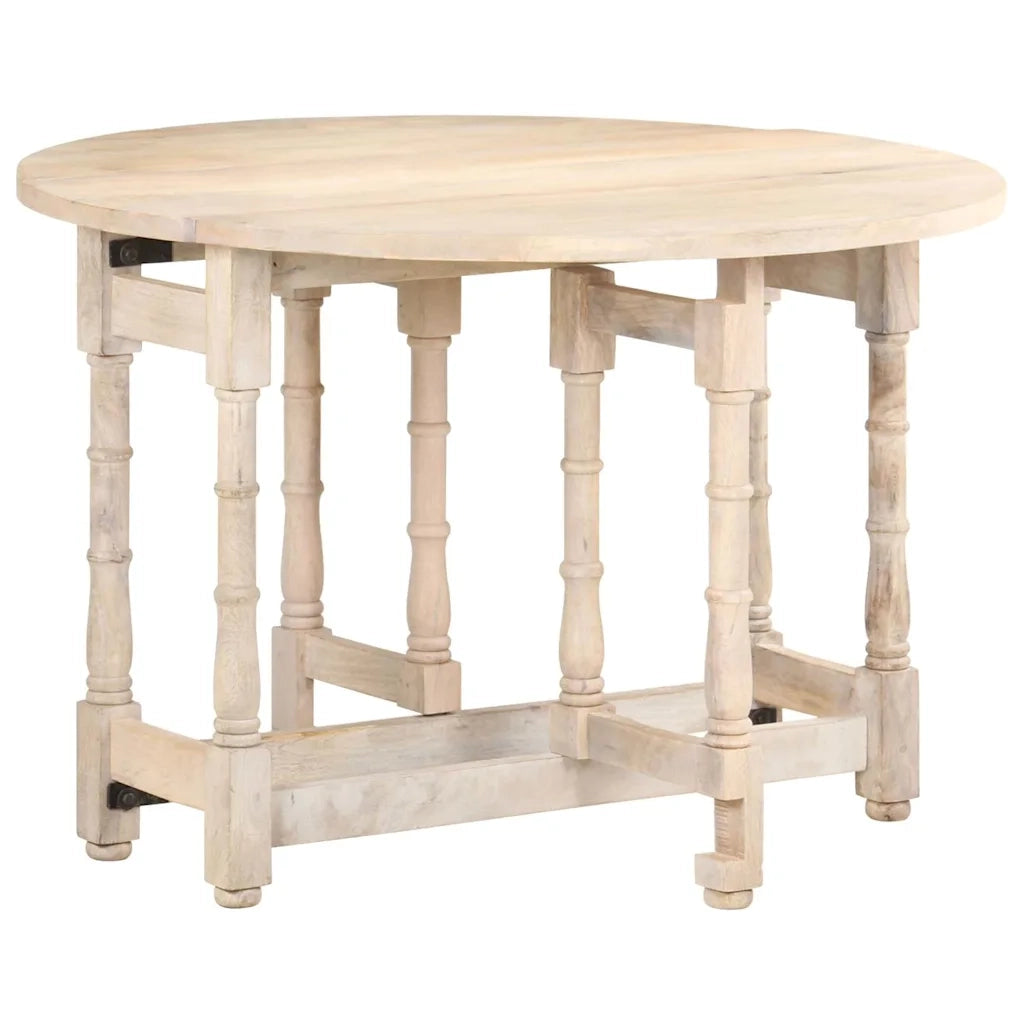 Tavolo da Pranzo Rotondo 110x76 cm in Legno Massello di Mango 321700