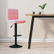 Sgabello da Bar Rosa in Velluto 334299