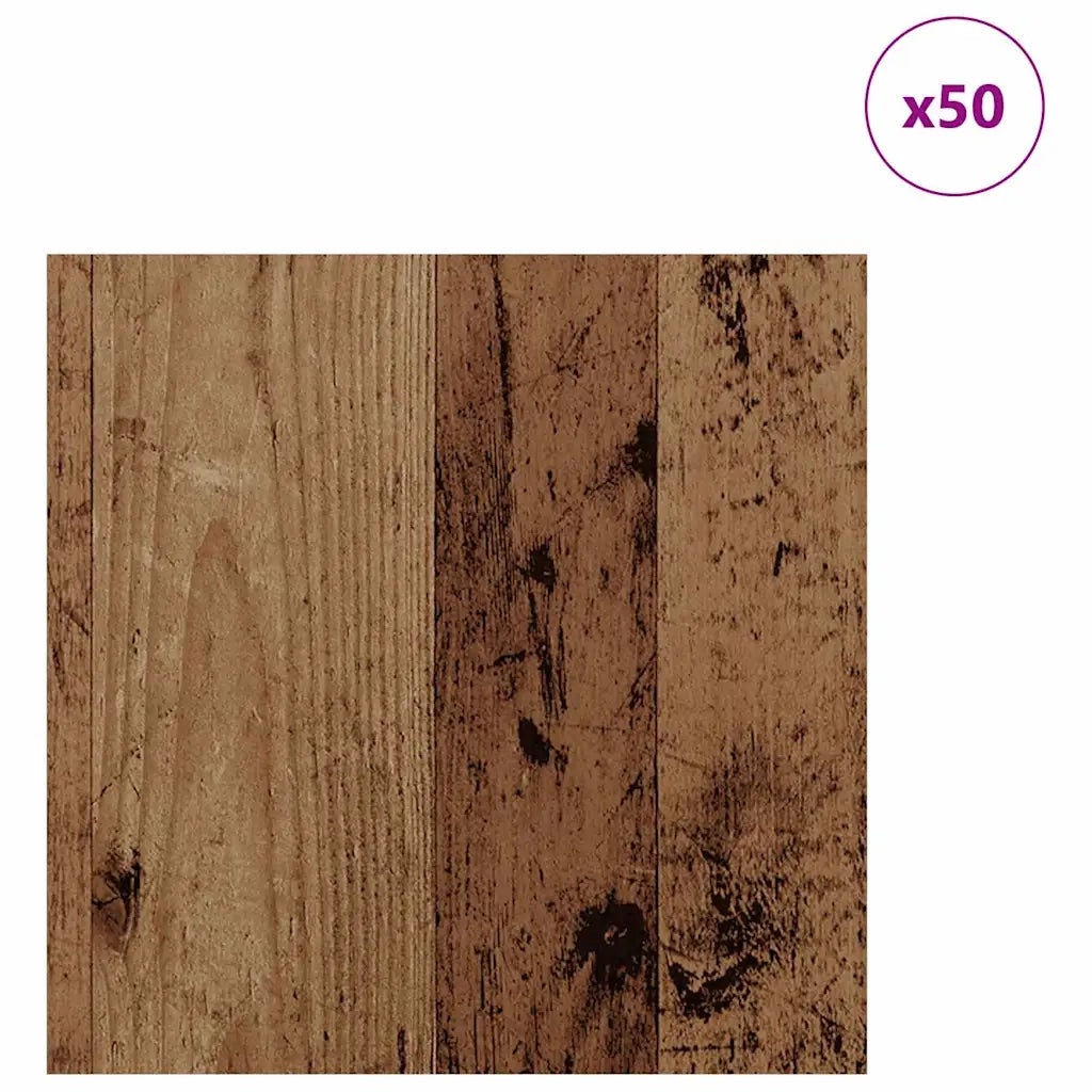 Pannelli decorativi 50 pz Legno vecchio 30 x 30 x 0.27 cm CFW3139227