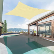 Ombrello Solare Rechthoekig Impermeabile con Protezione UV, per Giardino, Balcone, Terrazza, Campeggio 3*4M
