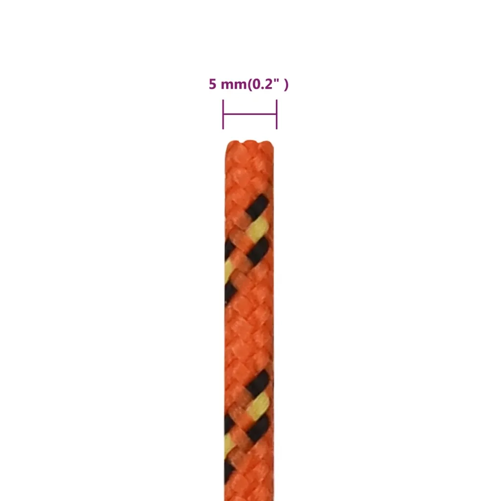 Corda per barca Arancione 5 mm 500 m in Polipropilene 152654