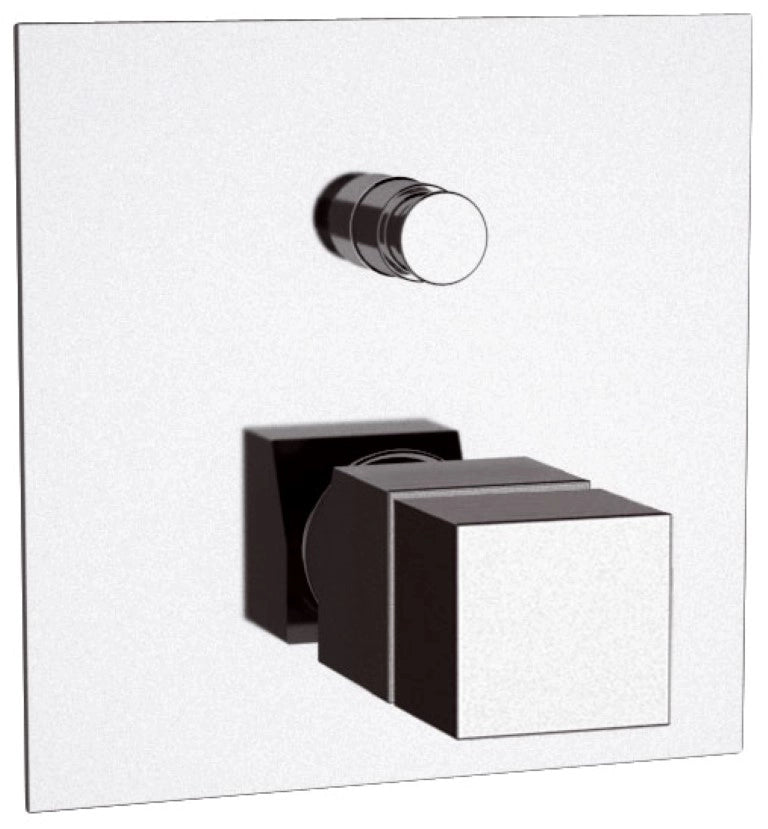 Rubinetto termostatico vasca-doccia da incasso - serie qubika thermo