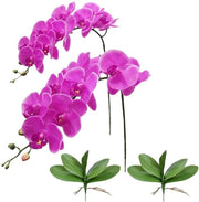 Orchidee Artificiale Steli 42 Pollici - Fiori Finti con Petali - Decorazione per Matrimoni - Steli Realistici - Facile da Manutenere - Orchidee Finte