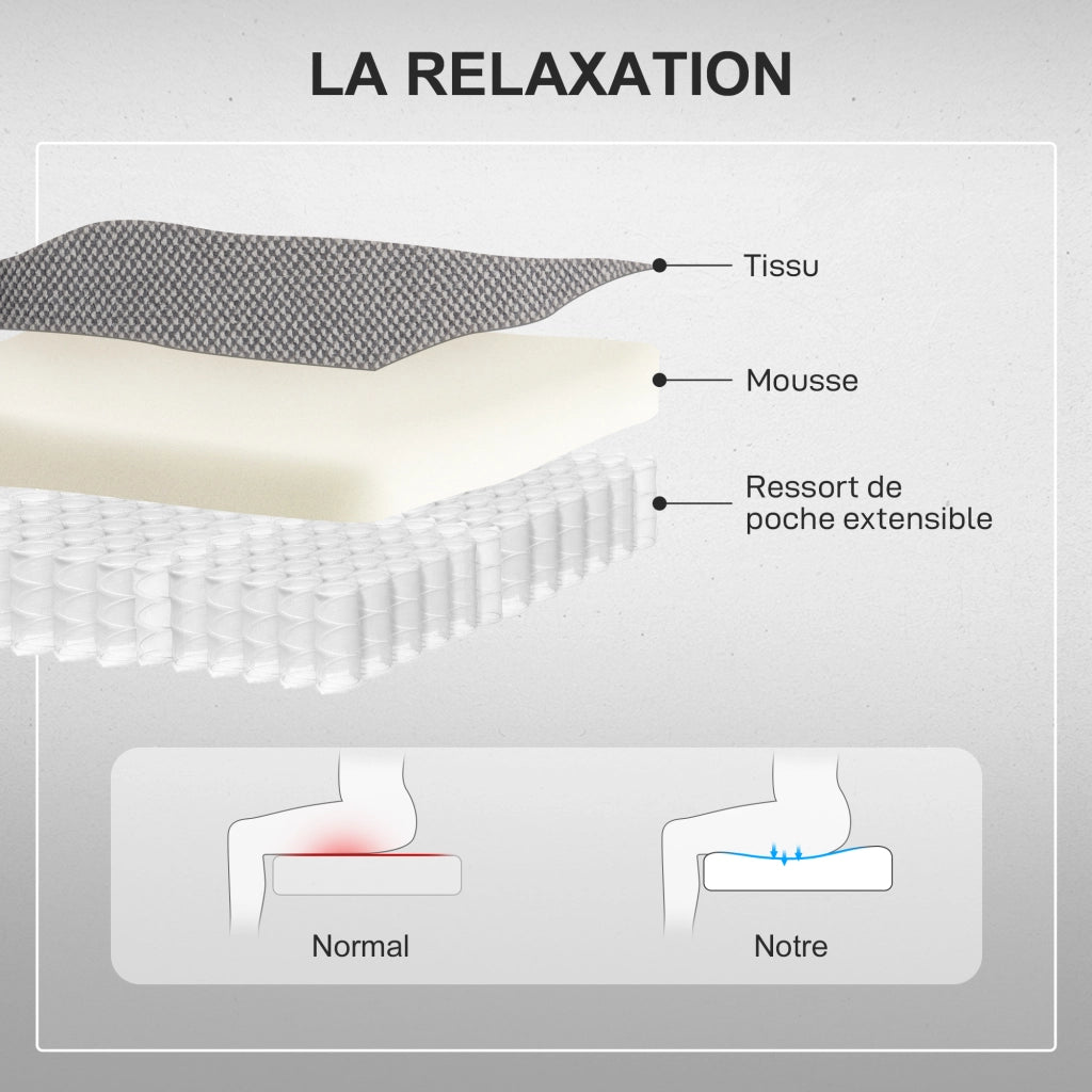 Poltrona elettrica reclinabile con massaggio e riscaldamento ¨C zephmum ¨C grigio scuro