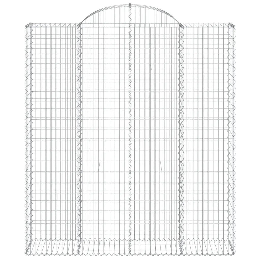 Cesti Gabbioni ad Arco 4 pz 200x50x220/240 cm Ferro Zincato 3146448