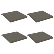 Cuscini per Sedia in 4 Pezzi SOEST 4 pz 100% Poliestere Grigio 944838