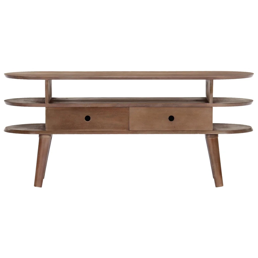Mobile Porta TV 110x35x50cm in Legno Massello di Acacia 282874