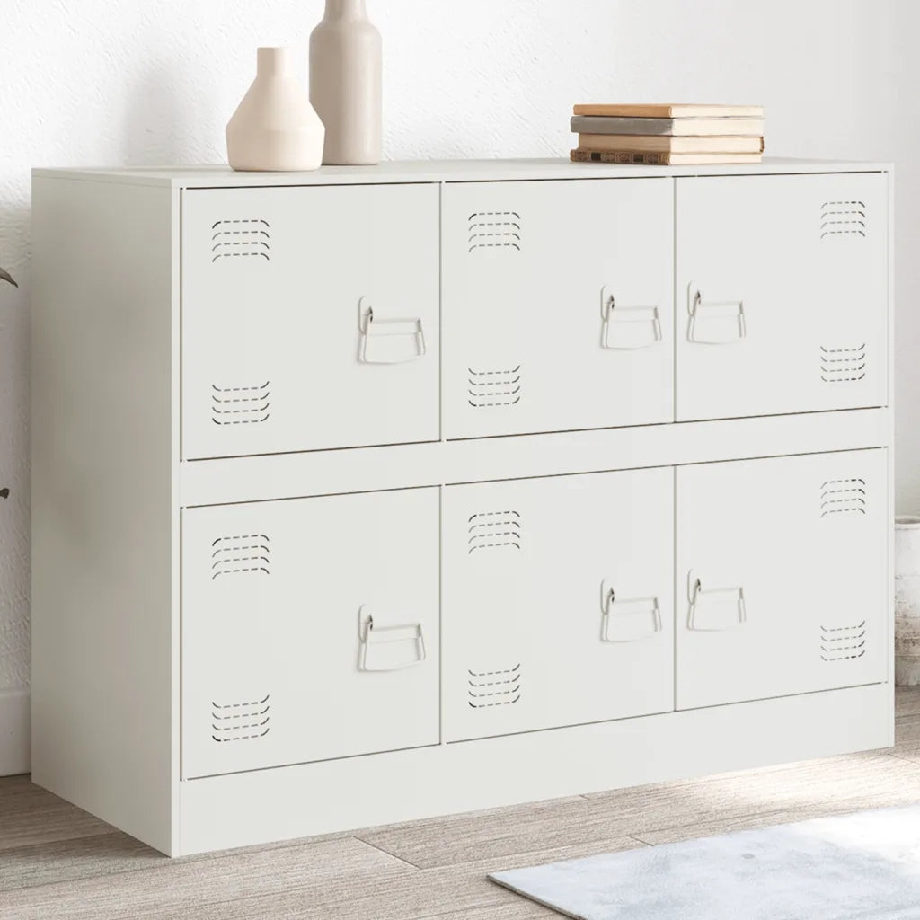 Credenza | Madia | Buffet da pranzo | Armadio da pranzo Rosa 99x39x73 cm in Acciaio
