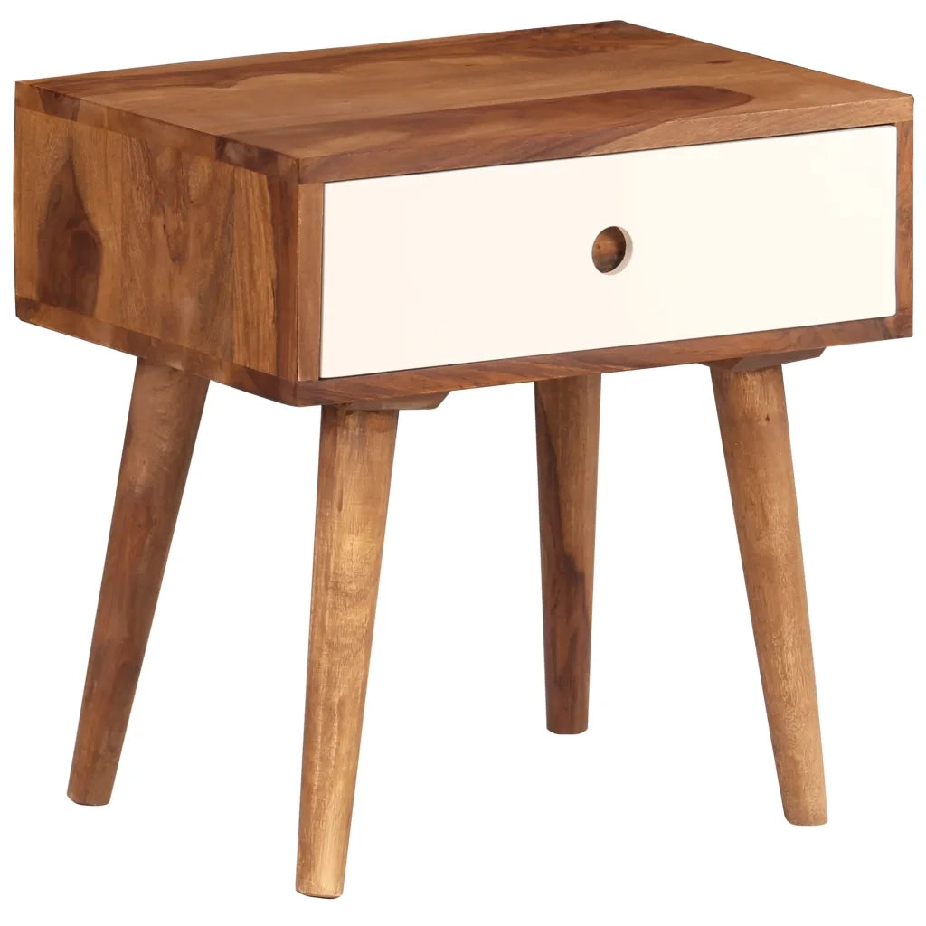 Comodino in Legno Massello di Sheesham 45x30x45 cm  cod mxl 31300