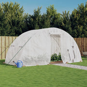Serra con Telaio in Acciaio Bianco 10 mÂ² 5x2x2,3 mcod mxl 79872