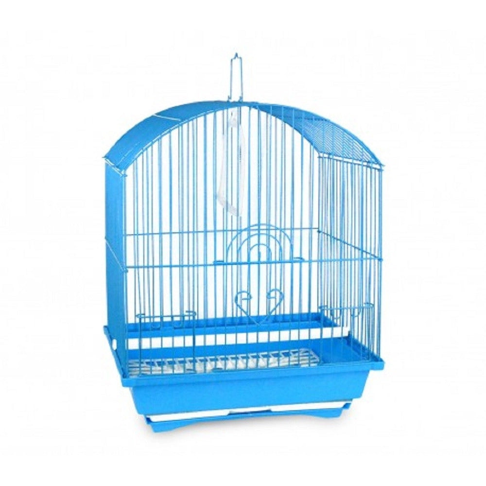 Trade Shop - Gabbia Uccelli Di Piccole Dimensioni Kitty 49.5 X 34 X 27.5 Cm Due Mangiatoie -