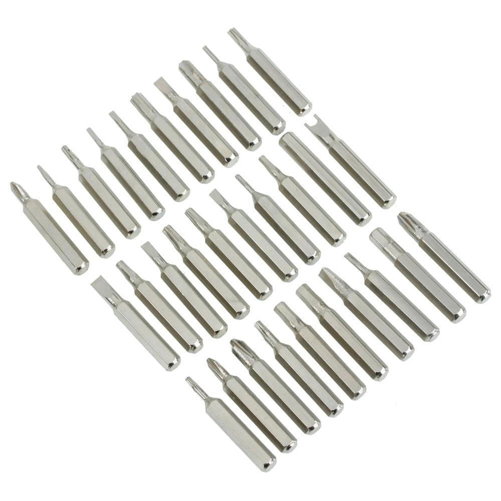 Trade Shop - Set 31 Pezzi Cacciaviti Torx Di Precisione Intercambiabili Orologi Pc -