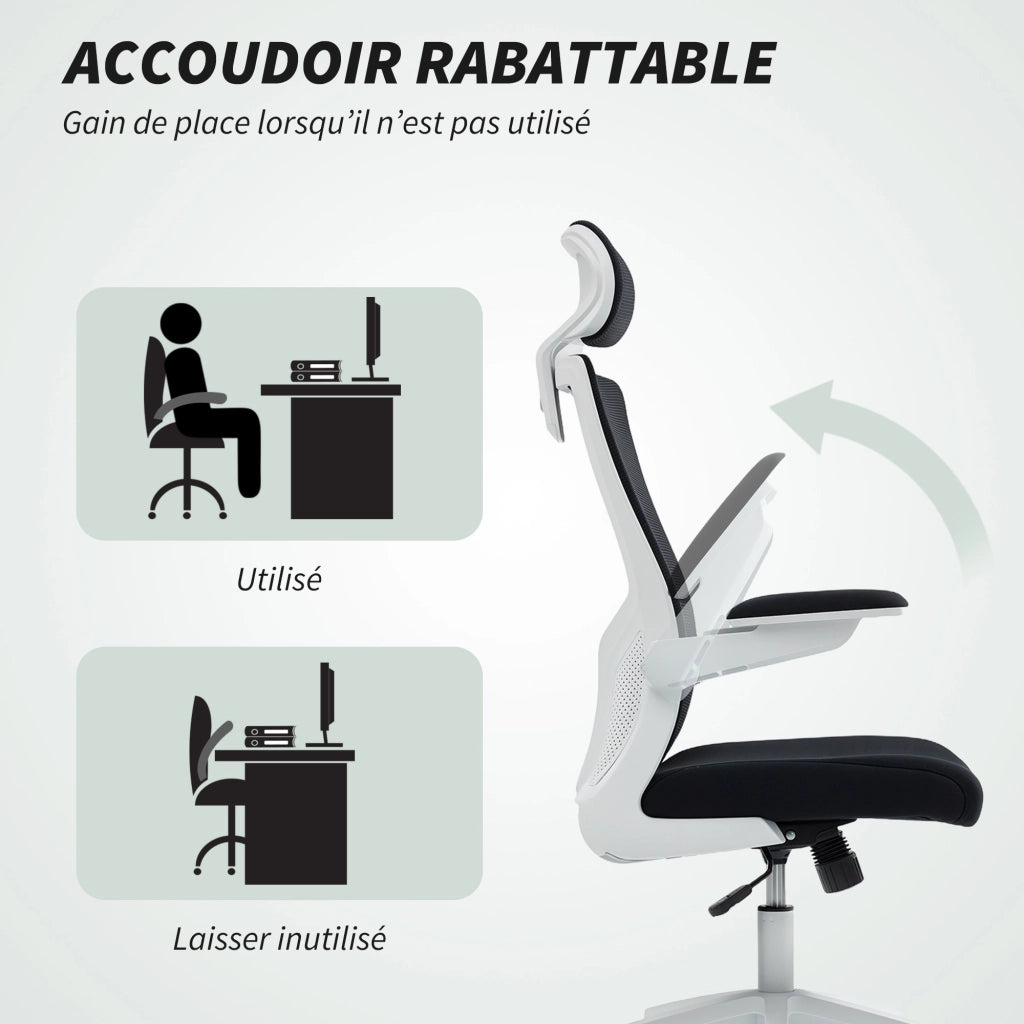 Sedia da Ufficio Ergonomica ¨C Xylo ¨C Braccioli Regolabili Schienale Alto Nero 60x63x120cm