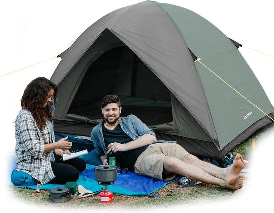 Tenda da campeggio ultraleggera per 2 persone, tenda a cupola impermeabile, montaggio rapido, dimensioni di imballo compatte, borsa per bicicletta, tenda per outdoor, escursioni, famiglie, campeggio, festival