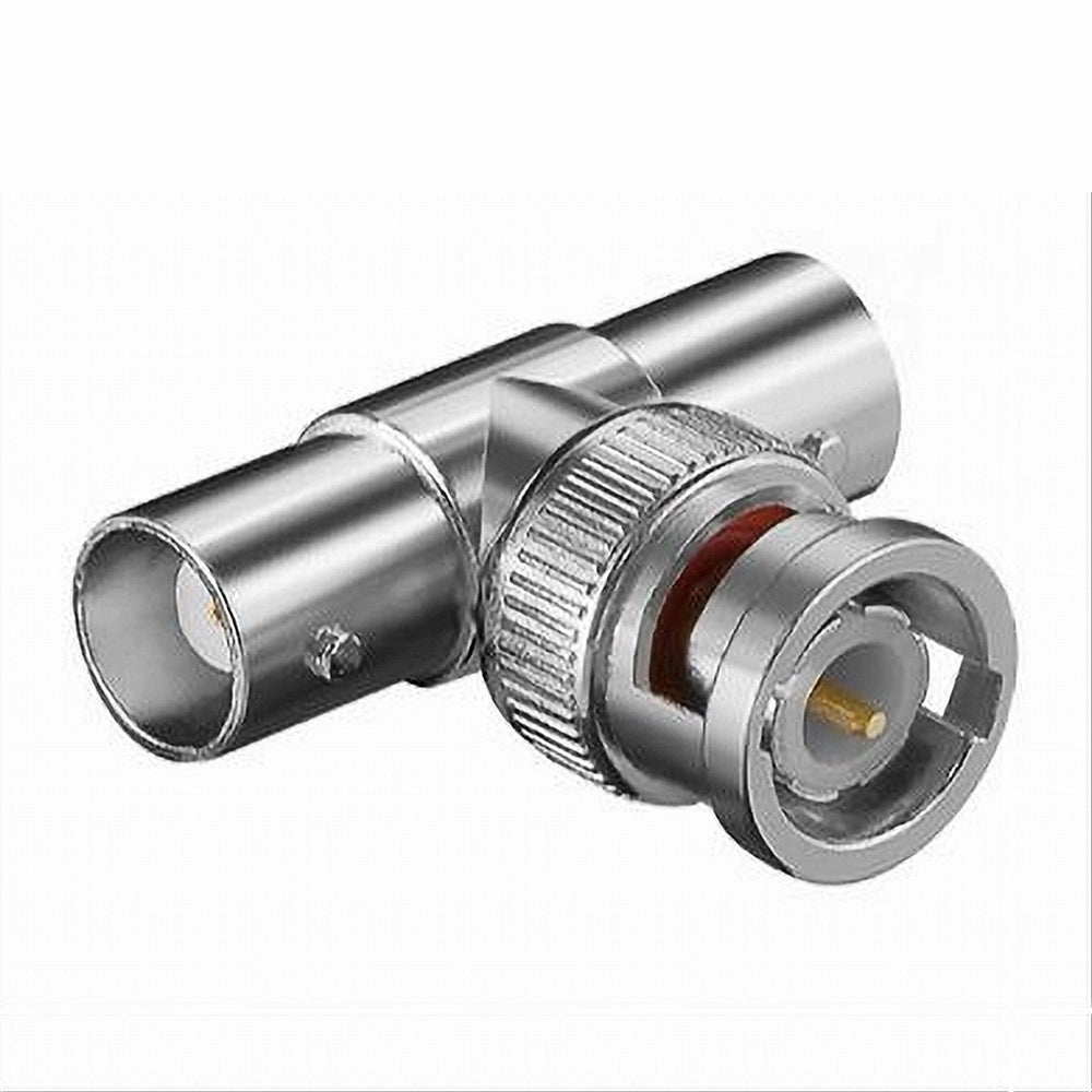 Trade Shop - Connettore Bnc A T Maschio A Doppia Femmina Adattatore Videosorveglianza Maxtech C-bnc09 -
