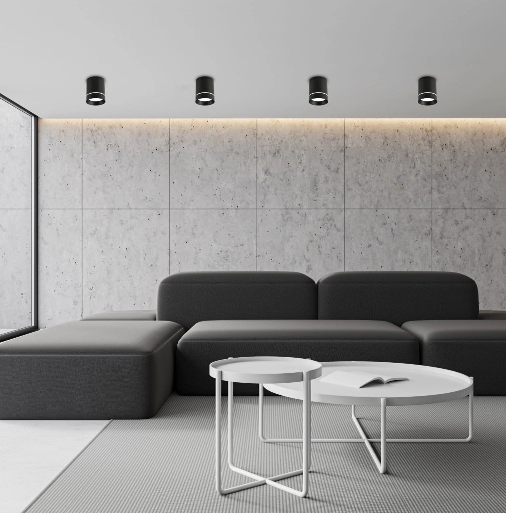 Spot soffitto Candellux TUBA nero alluminio 1xGU10 15W