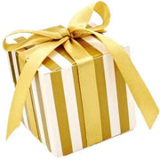 Cadeaudozen da regalo in oro 50 pezzi - 5,5 x 5,5 x 5,5 cm - Carta oro per biglietti - Scatole da regalo per matrimonio/festa di compleanno