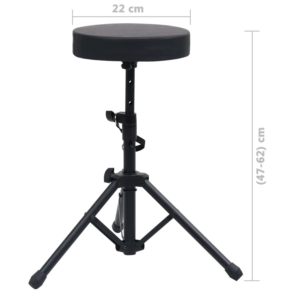 Set Supporto per Tastiera con Sgabello Nero CFW5996461