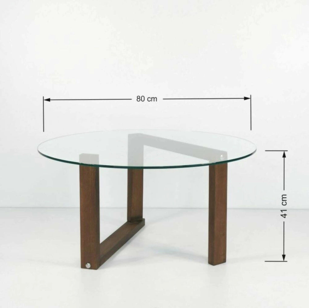 Ragia, Tavolino da Salotto Portariviste, 80x80x41h cm Marrone Noce