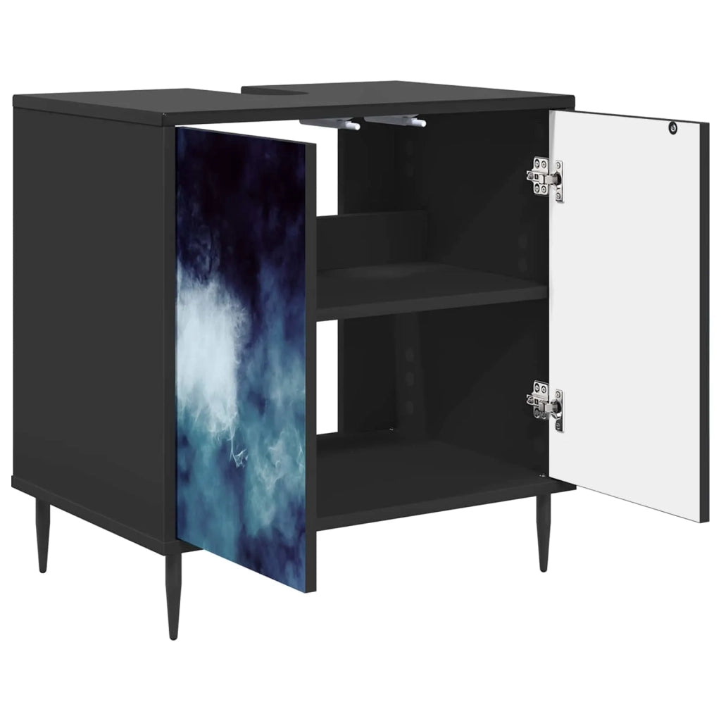 Mobile da Bagno RAALTE Rovere Nero 60 x 40 x 61 cm 8007412