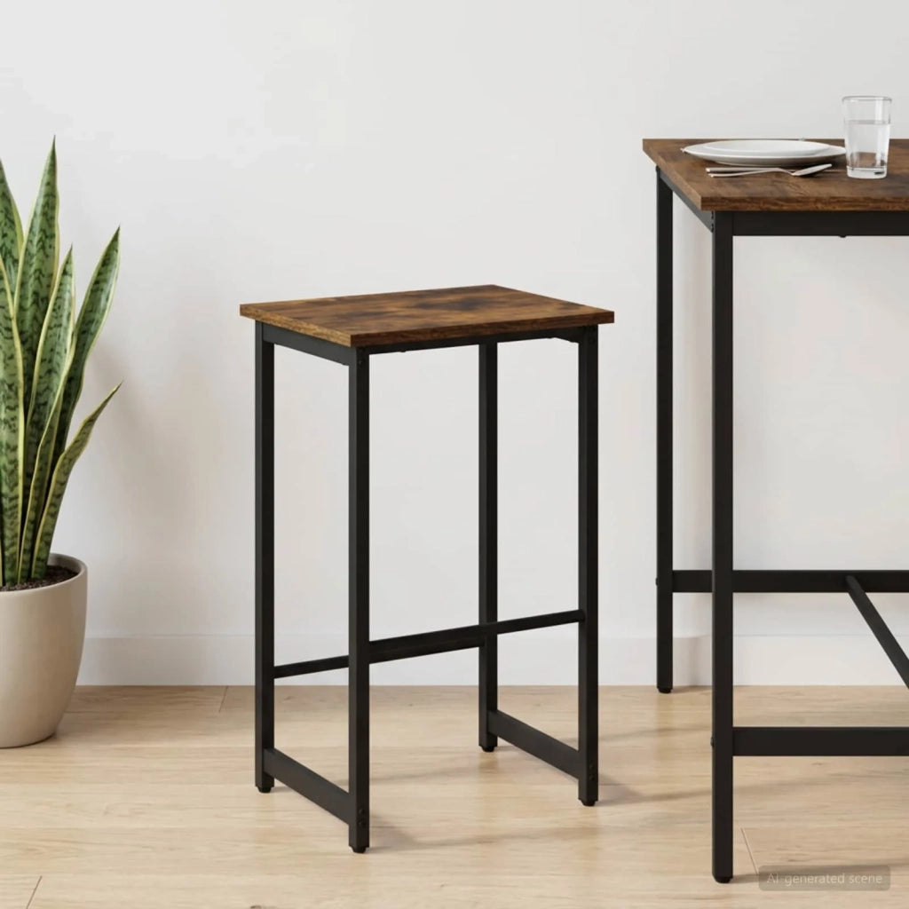Sgabello da bar Rovere Fumo 40 x 32 x 64 cm 8006185