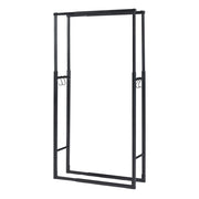 Portalegna in acciaio larghezza 40-65 cm nero 03_0010489