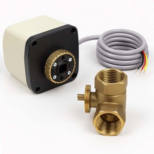 Valvola di zona motorizzata a tre vie serie DQ320 220VAC DN20 26.9 mm (3/4")