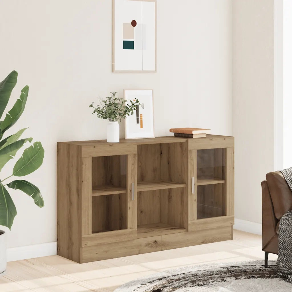 Credenza Rovere Artigianale 120x30,5x70 cm in Truciolato 856165