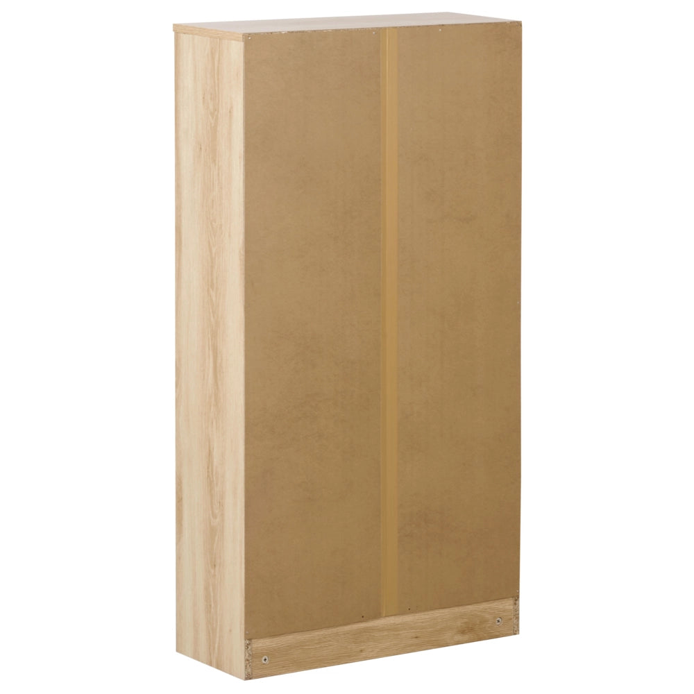 Scarpiera in legno chiaro MDF gambe in legno di pino 3 scomparti design moderno corridoio