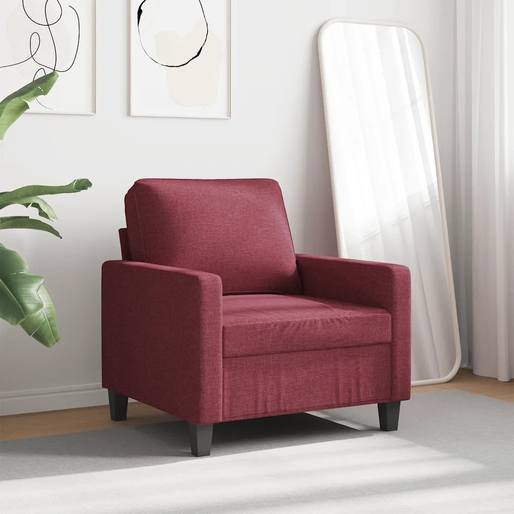 Divano Sedia-Poltrona Rosso Vino 60 cm in Tessuto 945692
