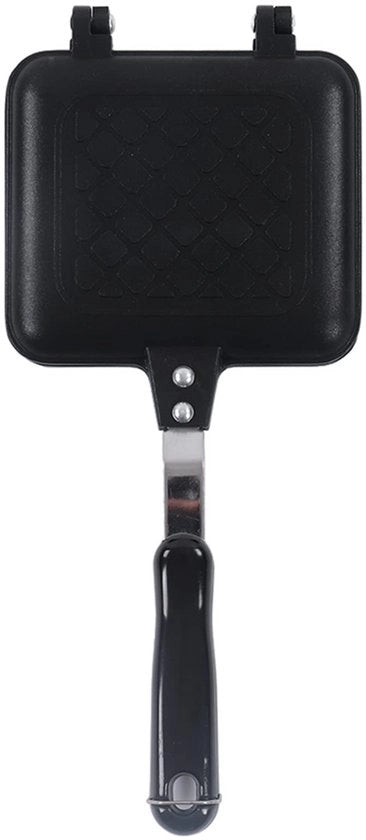 Piastra per Cottura Antiscivolo - Piastra Grill a Doppia Faccia - Frittelle e Sandwich - Base Piana - Lega di Alluminio - Piastra Leggera