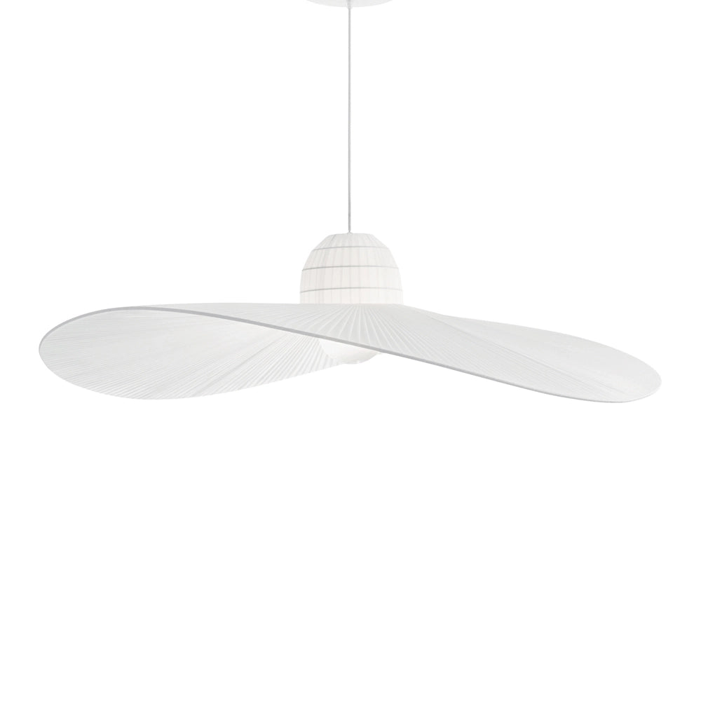 Sospensione Contemporanea Madame Tessuto Bianco 1 Luce E27