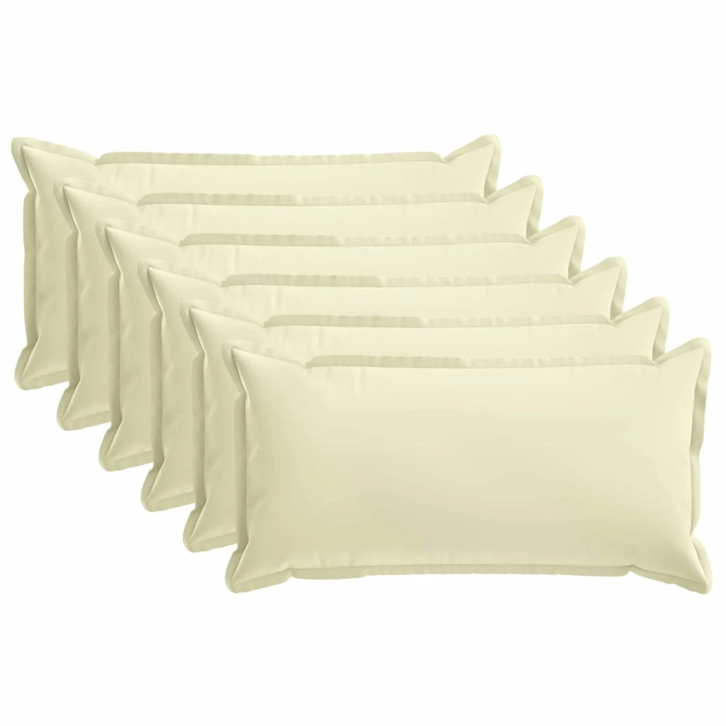 Federa 6 pcs HOUTEN Crema 40 x 80 cm Poliestere 918287
