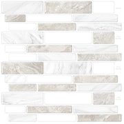 Set di 10 adesivi per parete 3D con effetto marmo, con superficie autoadesiva, adatti per cucine e bagni, 30*30 cm.