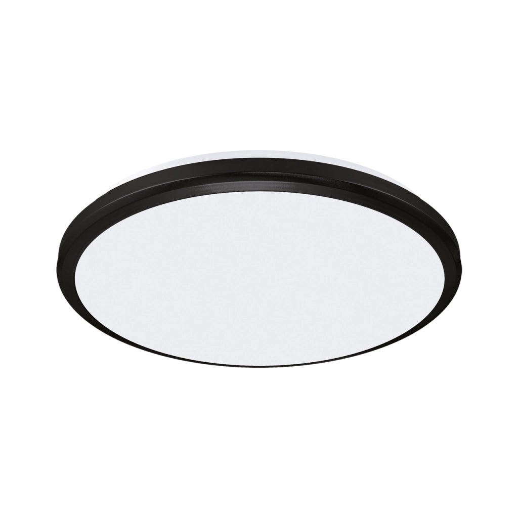 Plafoniera LED IP54 nera tonda 31cm 24W 4200K Struhm
