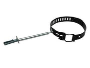 COLLARI FERMATUBO PER STUFE SMALTATO NERO- - ø cm.8/14 regolabile con tassello ø mm.8x40 - 10 pezzi