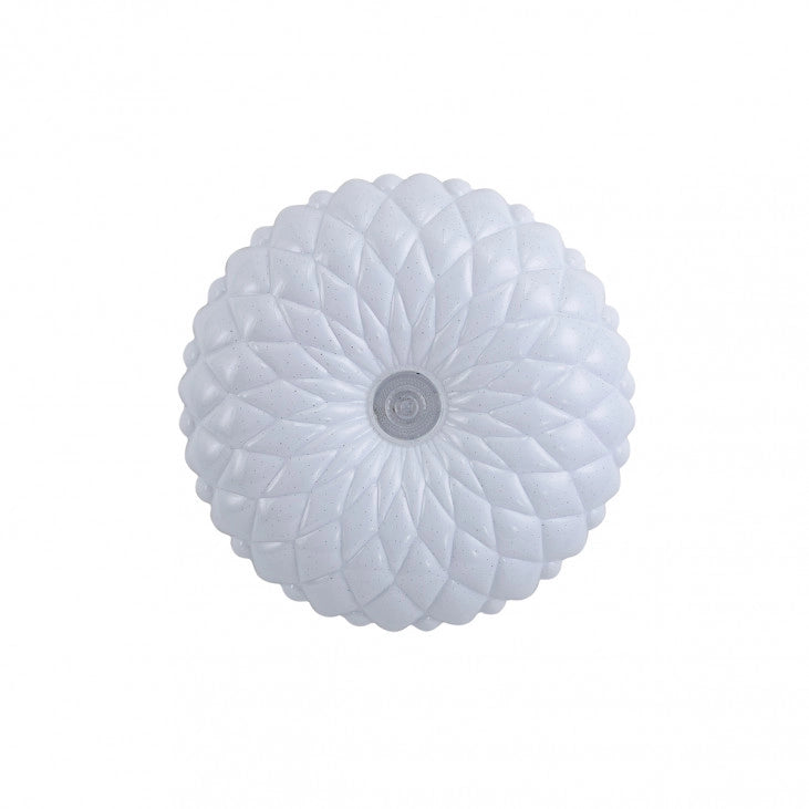 Plafoniera Italux Auris Loto bianca Ø33 LED 18W 4000K