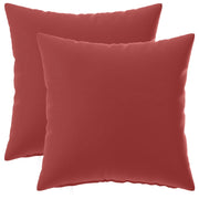 Federa 2 pcs HEERLEN Rosso Vino 50 x 50 cm Poliestere 911026