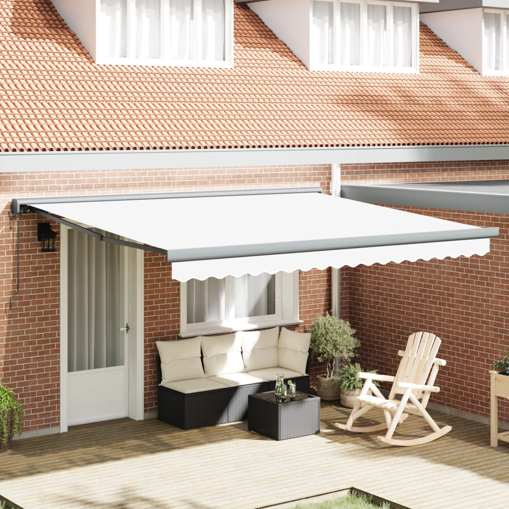 Tenda Retrattile Automatica Bianca 400x300 cm