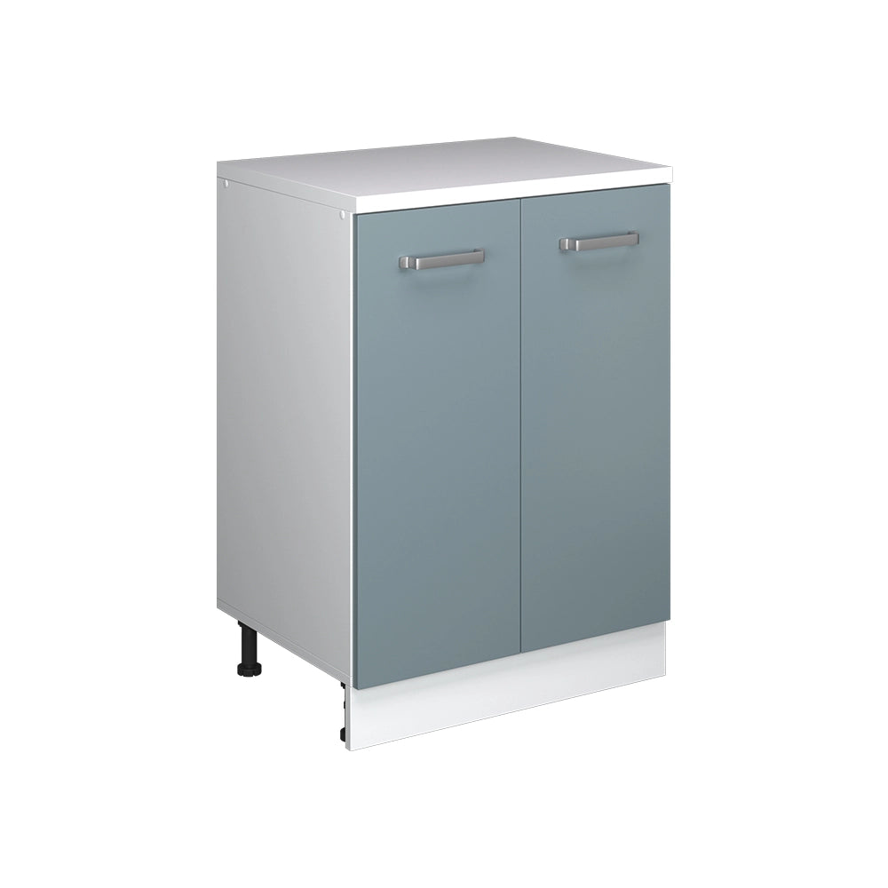 Mobile per mansarda Rion Grigio-blu/Bianco 60 x 83.8 cm senza inclinazione con 2 ante Vicco