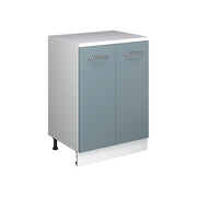 Mobile per mansarda Rion Grigio-blu/Bianco 60 x 83.8 cm senza inclinazione con 2 ante Vicco