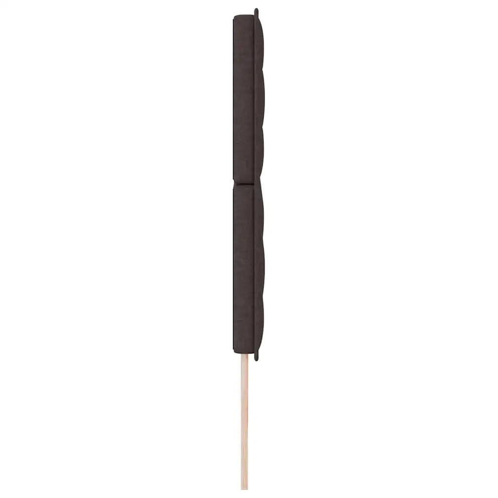 Testiera LED con strisce LED Marrone Scuro 200 cm Tessuto 3338310