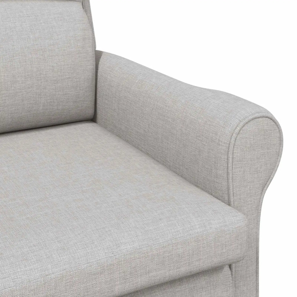 Poltrona-Divano Sedia-Poltroncina Grigio nuvola Tessuto 947228