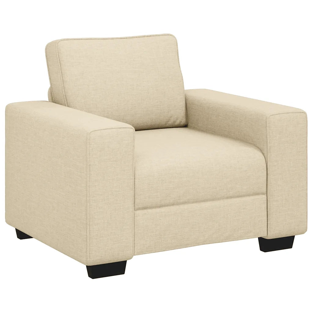 vidaXL Poltrona Crema 60 cm in Tessuto