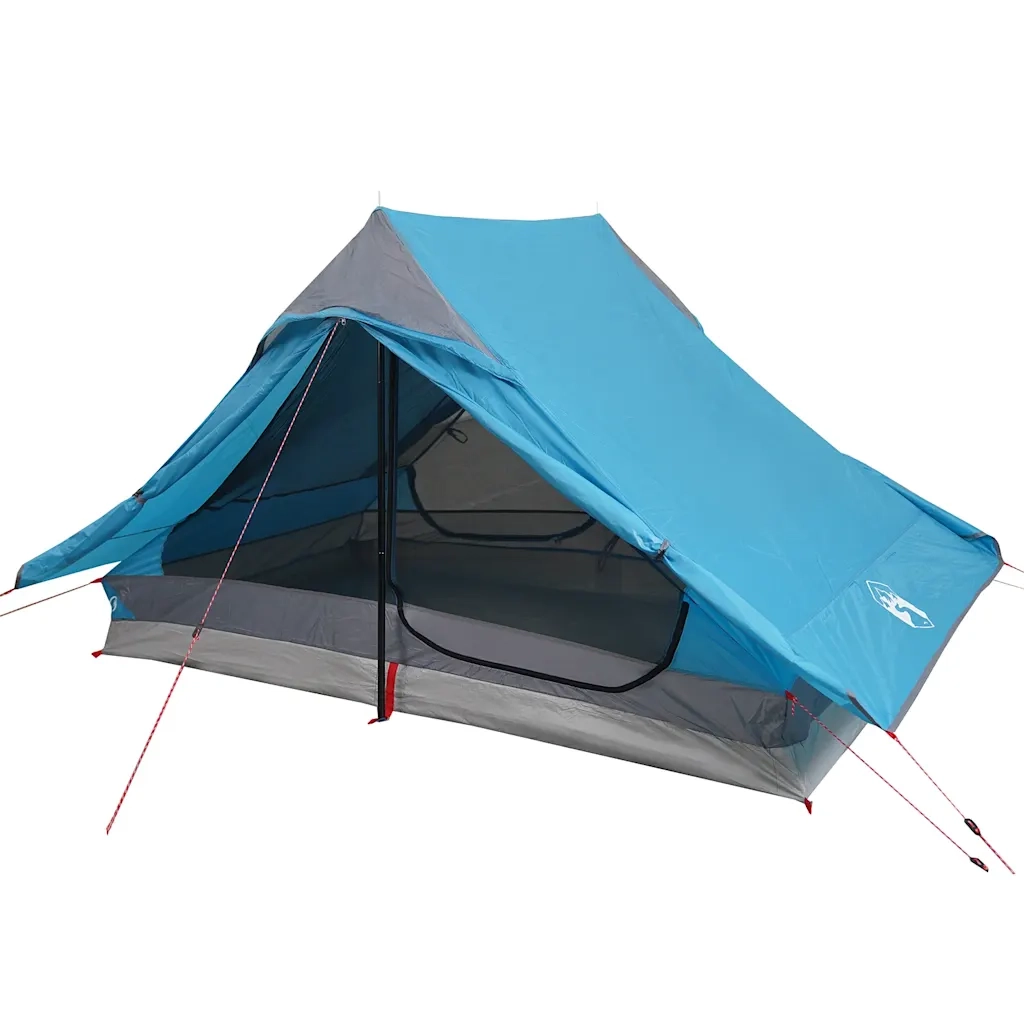 Tenda da Campeggio per 2 Persone Blu Impermeabile