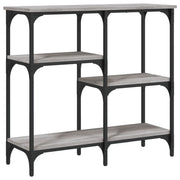 Tavolo Consolle | Tavolo d'Ingresso Grigio Sonoma 80x29x75 cm in Legno Multistrato